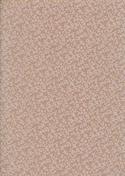 Poly Cotton Print - Ditsy Floral Beige