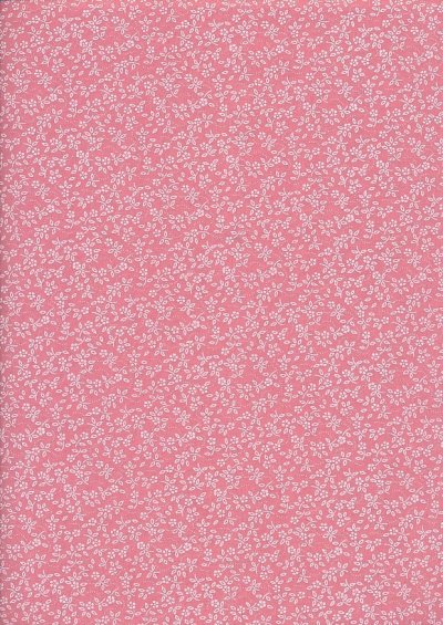 Poly Cotton Print - Ditsy Floral Vintage Pink