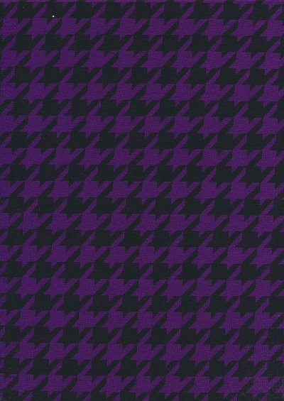 Viscose Spandex Jersey Space Invaders - Black & Purple
