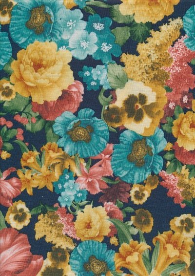 Poly Viscose Jersey - Vintage Floral