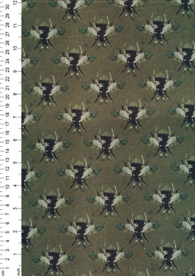 Lady McElroy Cotton Lawn Digital Print - Green 429