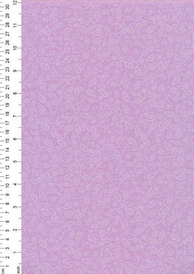 Poly/Cotton - Paisley Lilac Design 45