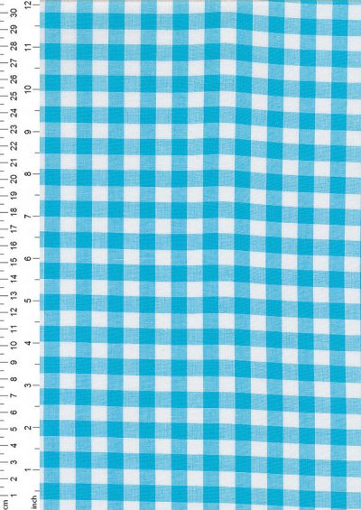 Yarn Dyed Cotton Gingham  - Light Turquoise 2021H