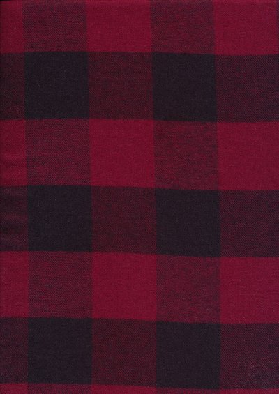 Cotton Check - Red and Black