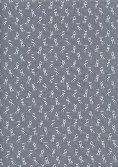 Poppy Europe Cotton Print Grey Zebra