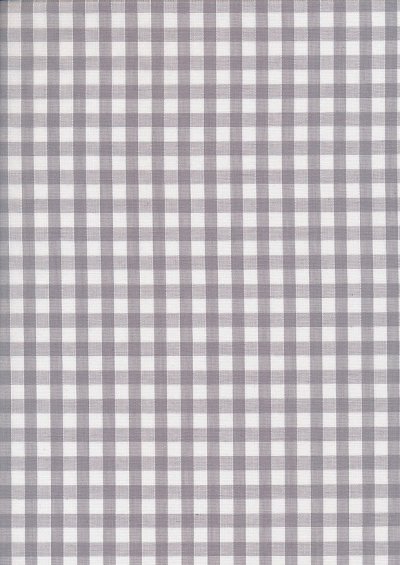 Poly/Cotton - Gingham 1/4 " Grey