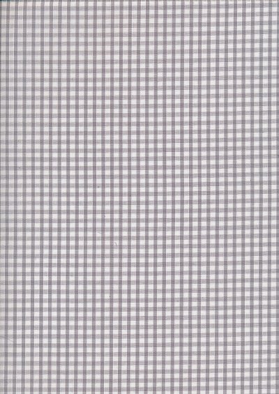 Poly/Cotton - Gingham 1/8 " Grey