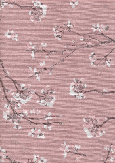 Linen Look Cherry Blossom - Pink 37243