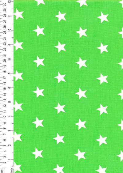 DOU Cotton - Stars Green 2