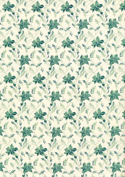 Sequoia By Edyta Sitar For Andover Fabrics - 2/8753LT Buds & Vines Touch of Blue
