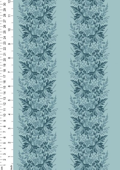 Something Blue By Edyta Sitar For Andover Fabrics - 2/8827B WREATH CADET