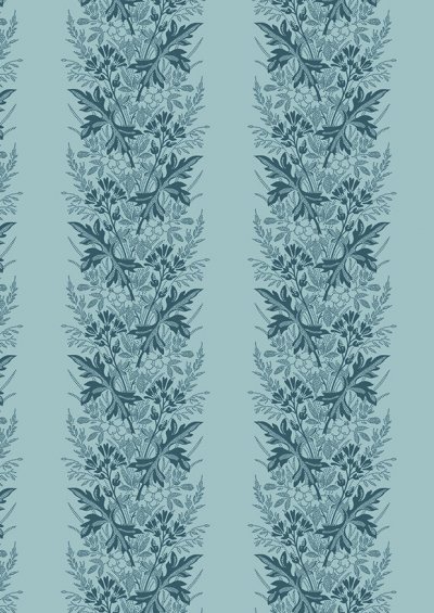 Something Blue By Edyta Sitar For Andover Fabrics - 2/8827B WREATH CADET