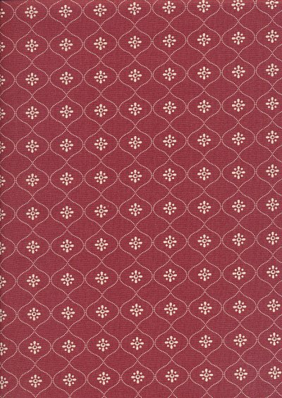 Ellie's Quiltplace - Past & Present Vintage Wallpaper Ruby Red