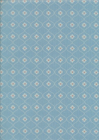 Ellie's Quiltplace - Past & Present Vintage Wallpaper Stone Blue