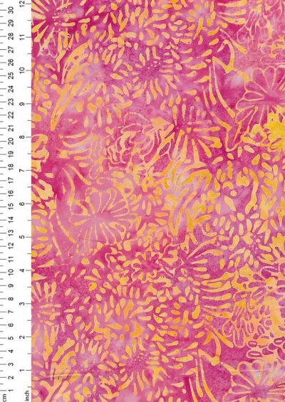 Fabric Freedom Bali Batik - Pink15-116B