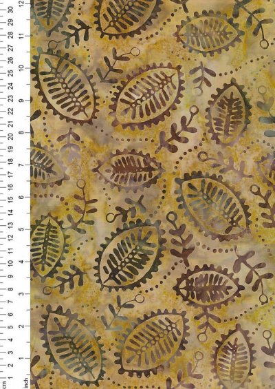 Fabric Freedom Bali Batik - Yellow15-121I