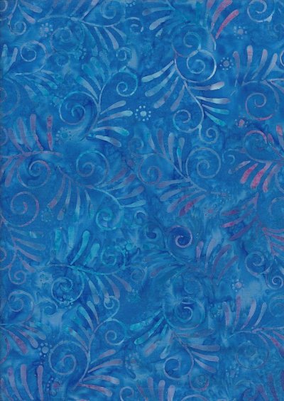 Fabric Freedom Bali Batik - Blue15-113E