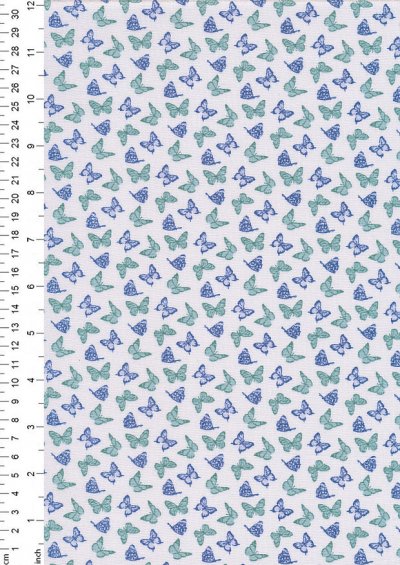 Fabric Freedom - Butterflies & Birds Collection FF244-2 IVORY