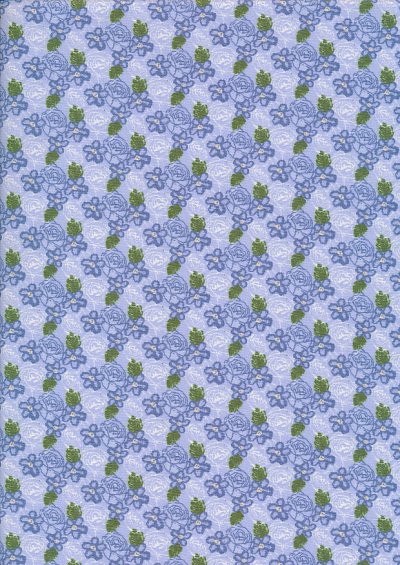 Fabric Freedom - Butterflies & Birds Collection FF243-2 BLUE