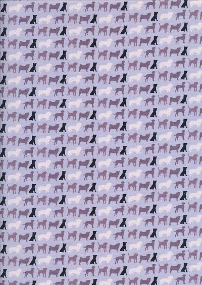 Fabric Freedom - Dogs Collection FF256-2 PURPLE