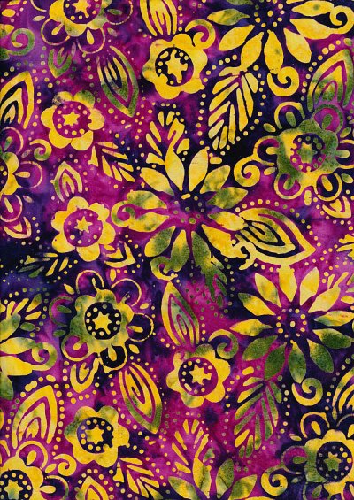 Fabric Freedom Bali Batik Stamp - Purple 157/b