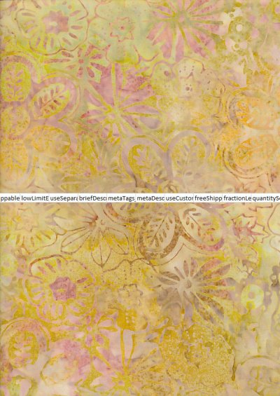 Fabric Freedom Bali Batik Stamp - BK 406/H Yellow