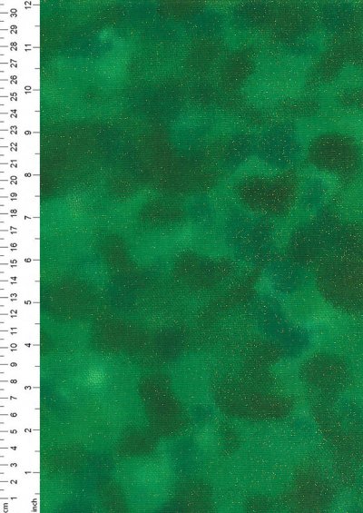 Fabric Freedom Traditional Gilded Christmas - Perfect Palette FF510-1 Green