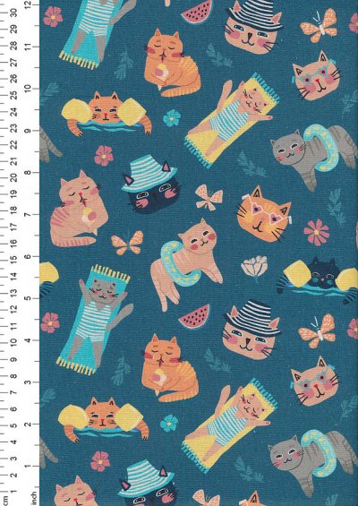 Fabric Freedom - Cats Holiday Col 4