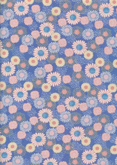 Fabric Freedom In Bloom - FF13-4 Blue