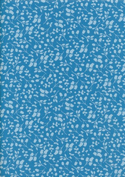 Fabric Freedom Floral Shadow - Light Blue Sprig FF10-8