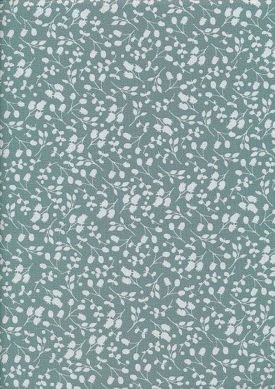 Fabric Freedom Floral Shadow - Pale Green Sprig FF10-4