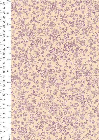 Fabric Freedom - Floral Silhouette FF25 Col 3