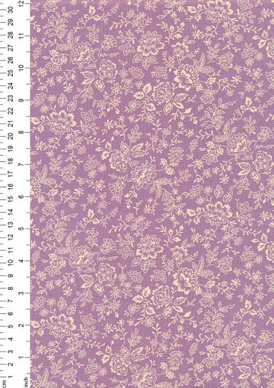 Fabric Freedom - Floral Silhouette FF25 Col 4