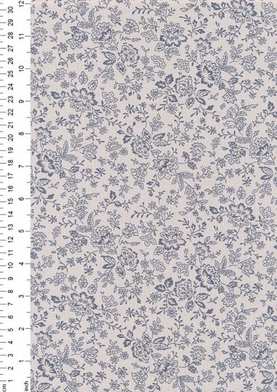 Fabric Freedom - Floral Silhouette FF25 Col 7