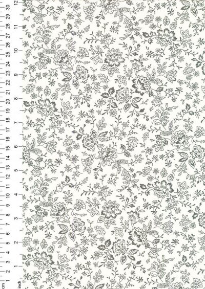 Fabric Freedom - Floral Silhouette FF25 Col 9