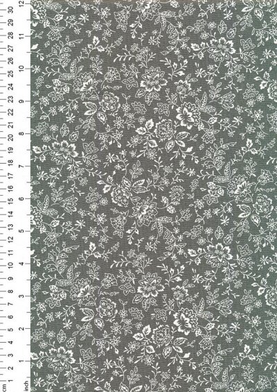 Fabric Freedom - Floral Silhouette FF25 Col 10