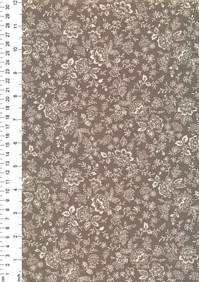 Fabric Freedom - Floral Silhouette FF25 Col 12