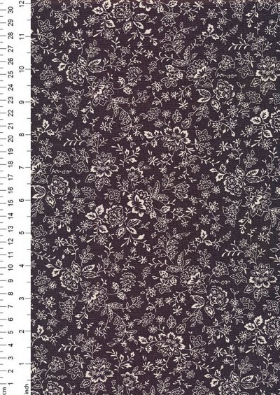 Fabric Freedom - Floral Silhouette FF25 Col 18