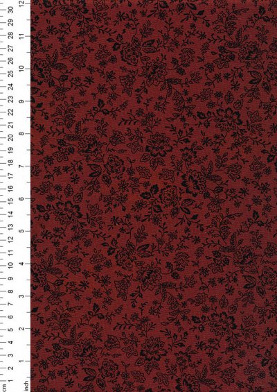 Fabric Freedom - Floral Silhouette FF25 Col 19