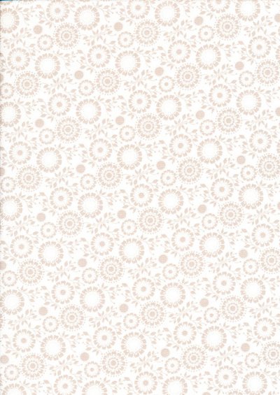 Fabric Freedom - Silhouette Taupe on White FF198 COL 2