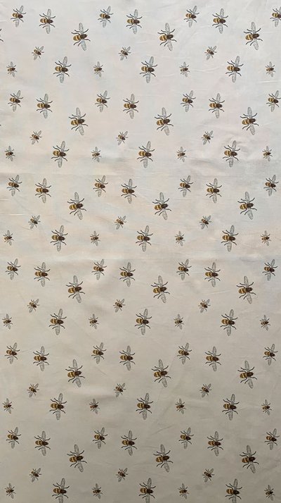 Furnishing Fabric - Bees Stone