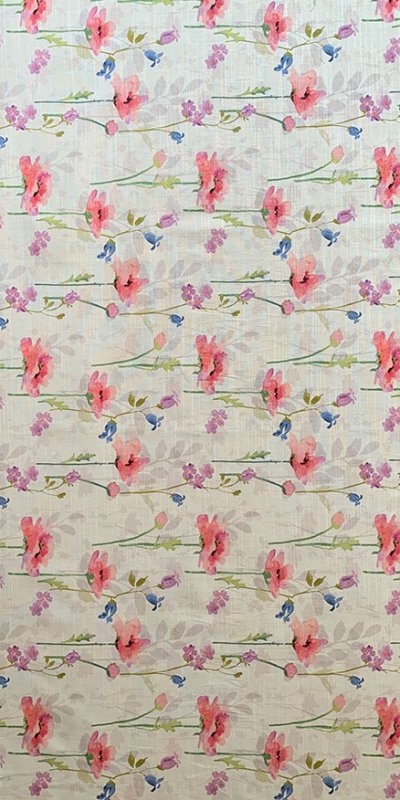 Furnishing Fabric - Floral Pink