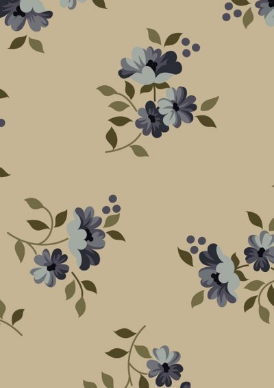 Ginger Lily Studio - Lincoln Lane Small Blue Floral