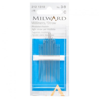 Hand Sewing Needles: Straw/Milliners:: Nos.3-9: 16 Pieces