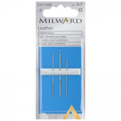 Hand Sewing Needles: Leather: Nos.3-7: 3 Pieces