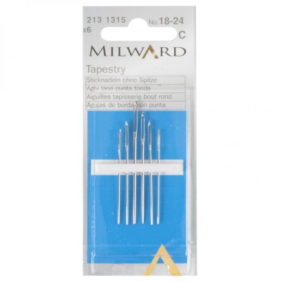 Hand Sewing Needles: Tapestry: Nos.18-24: 6 Pieces