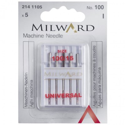 Sewing Machine Needles: Universal: 100/16: 5 Pieces