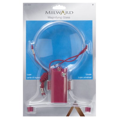 Magnifying Glass with Lamp: Plastic: 1 Piece