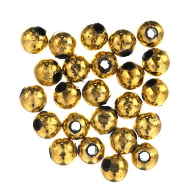 Plated Beads: 8mm: Gold