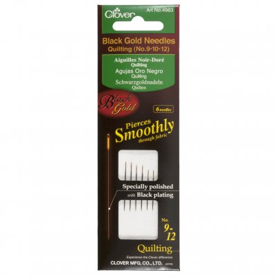 Hand Sewing Needles: Quilting: Black Gold: Assorted